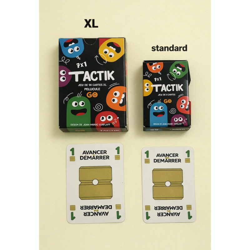 Jeu de cartes TACTIK GRAND FORMAT XL "Pelliculé"